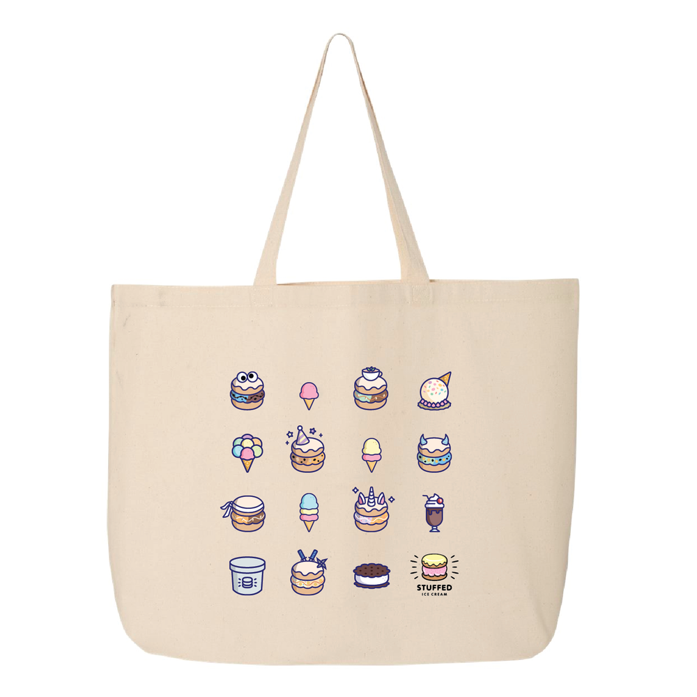 Multi Logo Box Tote Bag — Stuffed Ice Cream NYC